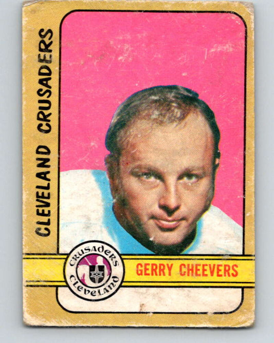 1972-73 WHA O-Pee-Chee  #340 Gerry Cheevers  Cleveland Crusaders  V7008