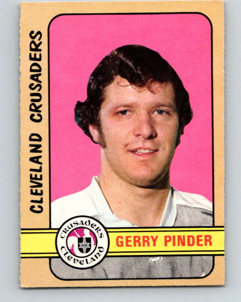 1972-73 WHA O-Pee-Chee  #341 Gerry Pinder  Cleveland Crusaders  V7009