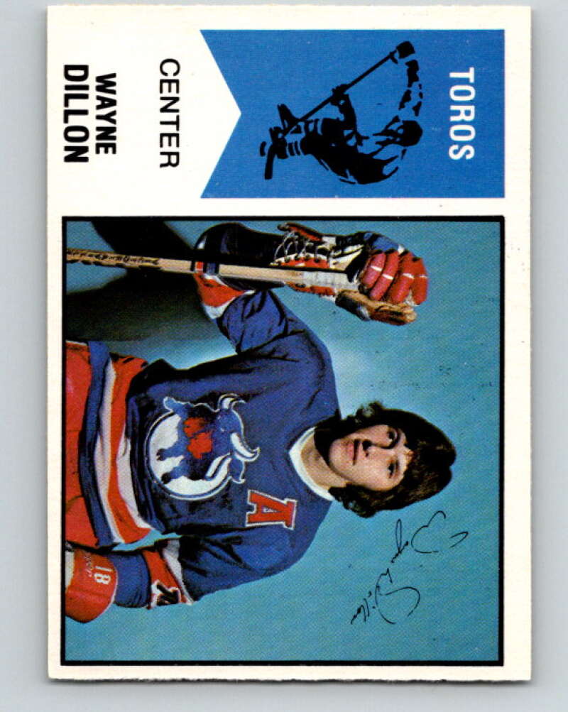 1974-75 WHA O-Pee-Chee  #3 Wayne Dillon  RC Rookie Toronto  V7015