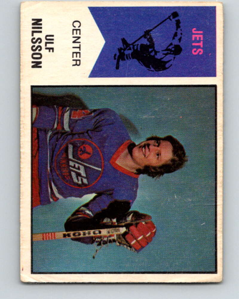 1974-75 WHA O-Pee-Chee  #4 Ulf Nilsson  RC Rookie Winnipeg Jets  V7018