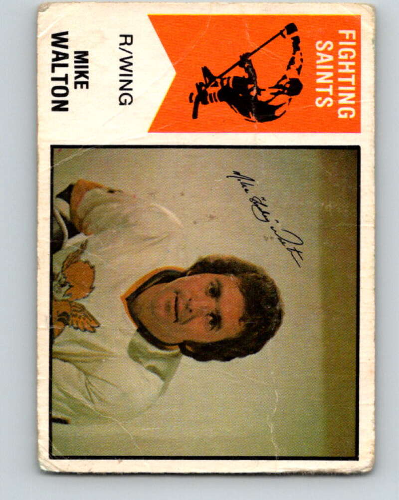 1974-75 WHA O-Pee-Chee  #10 Mike Walton  Minnesota  V7035