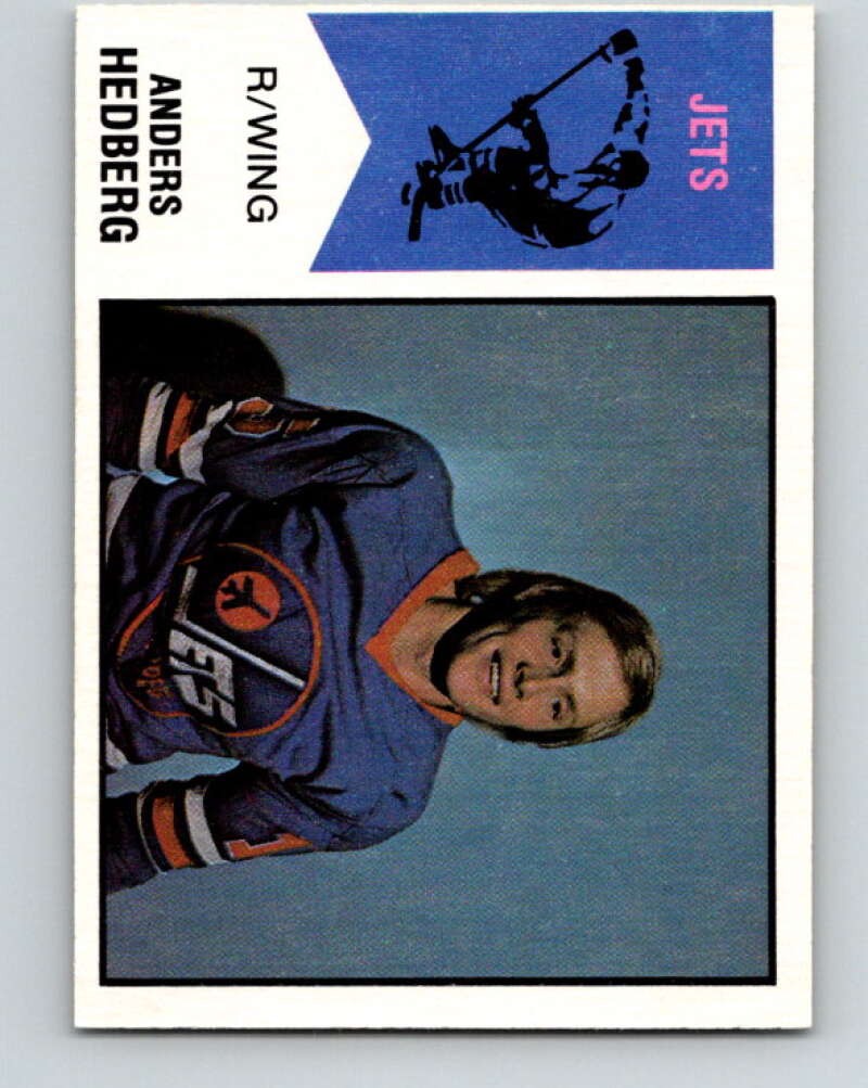 1974-75 WHA O-Pee-Chee  #17 Anders Hedberg  RC Rookie Jets  V7050