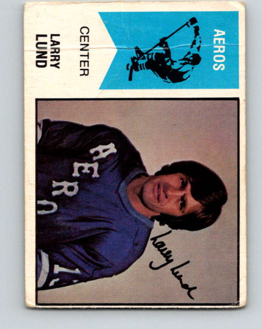 1974-75 WHA O-Pee-Chee  #22 Larry Lund  RC Rookie Houston Aeros  V7066