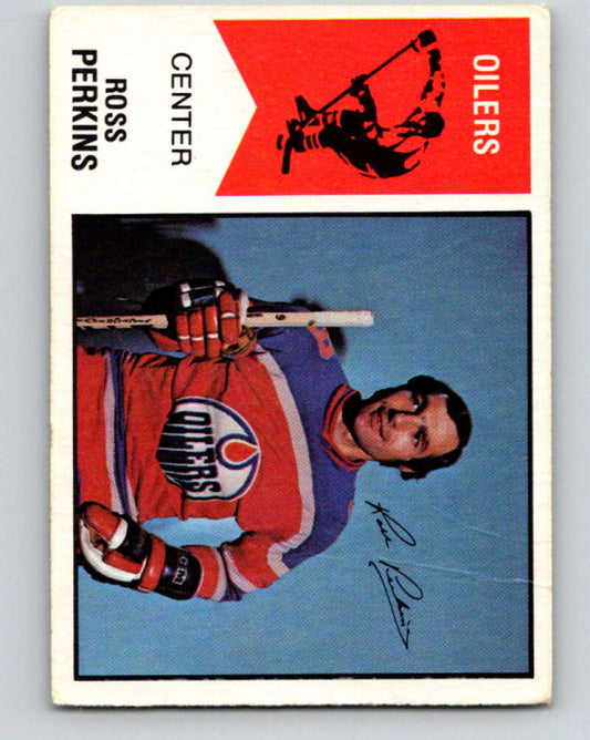 1974-75 WHA O-Pee-Chee  #39 Ross Perkins  RC Rookie Oilers  V7099