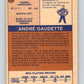 1974-75 WHA O-Pee-Chee  #46 Andre Gaudette  RC Rookie Quebec Nordiques  V7114