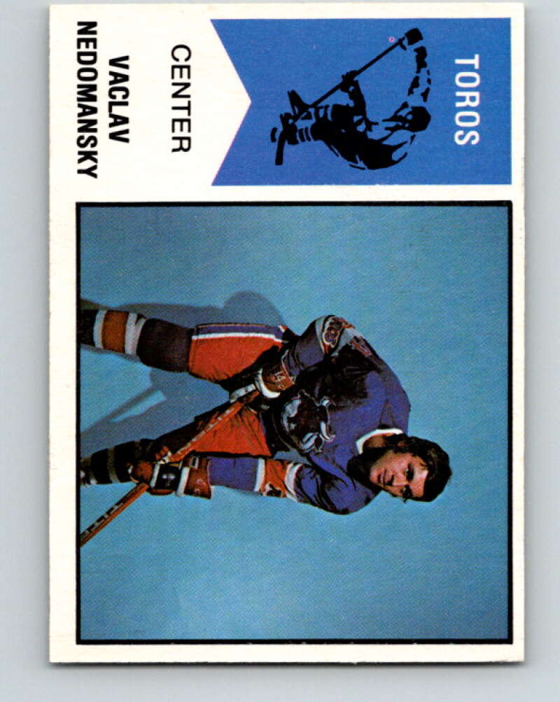 1974-75 WHA O-Pee-Chee  #49 Vaclav Nedomansky  RC Rookie Toronto Toros  V7120