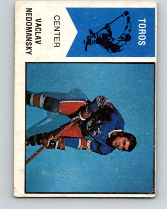 1974-75 WHA O-Pee-Chee  #49 Vaclav Nedomansky  RC Rookie Toronto Toros  V7121