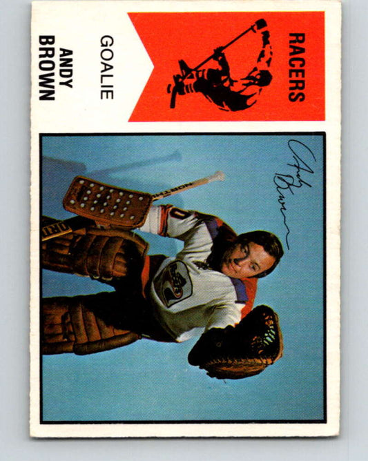 1974-75 WHA O-Pee-Chee  #58 Andy Brown  RC Rookie Racers  V7137