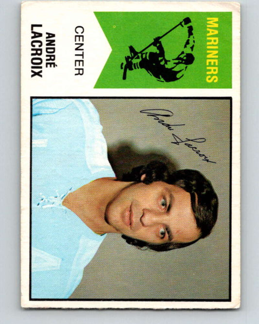 1974-75 WHA O-Pee-Chee  #60 Andre Lacroix  San Diego Mariners  V7141