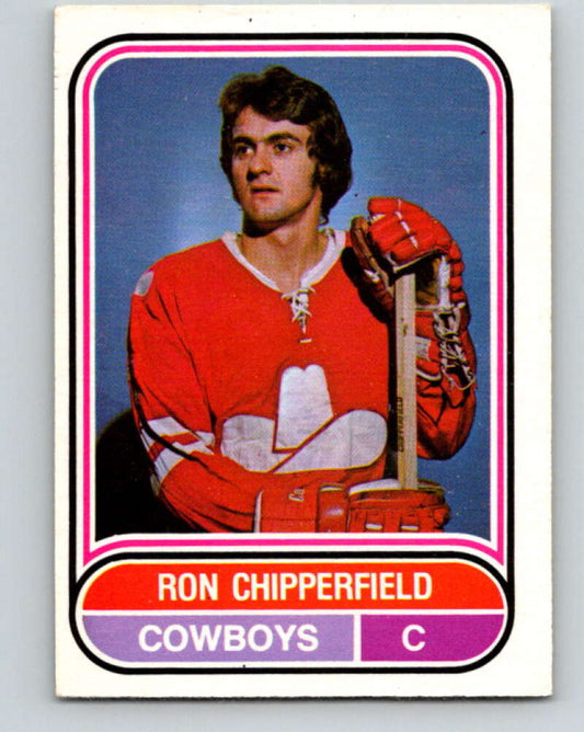 1975-76 WHA O-Pee-Chee #4 Ron Chipperfield  Calgary Cowboys  V7158