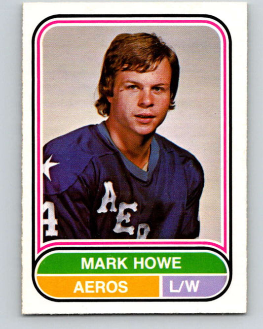 1975-76 WHA O-Pee-Chee #7 Mark Howe  Houston Aeros  V7164