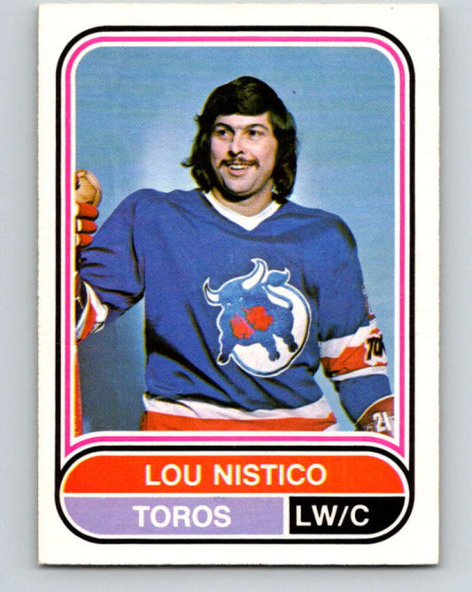 1975-76 WHA O-Pee-Chee #13 Lou Nistico  RC Rookie Toronto Toros  V7172
