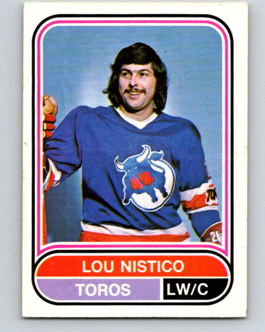 1975-76 WHA O-Pee-Chee #13 Lou Nistico  RC Rookie Toronto Toros  V7173
