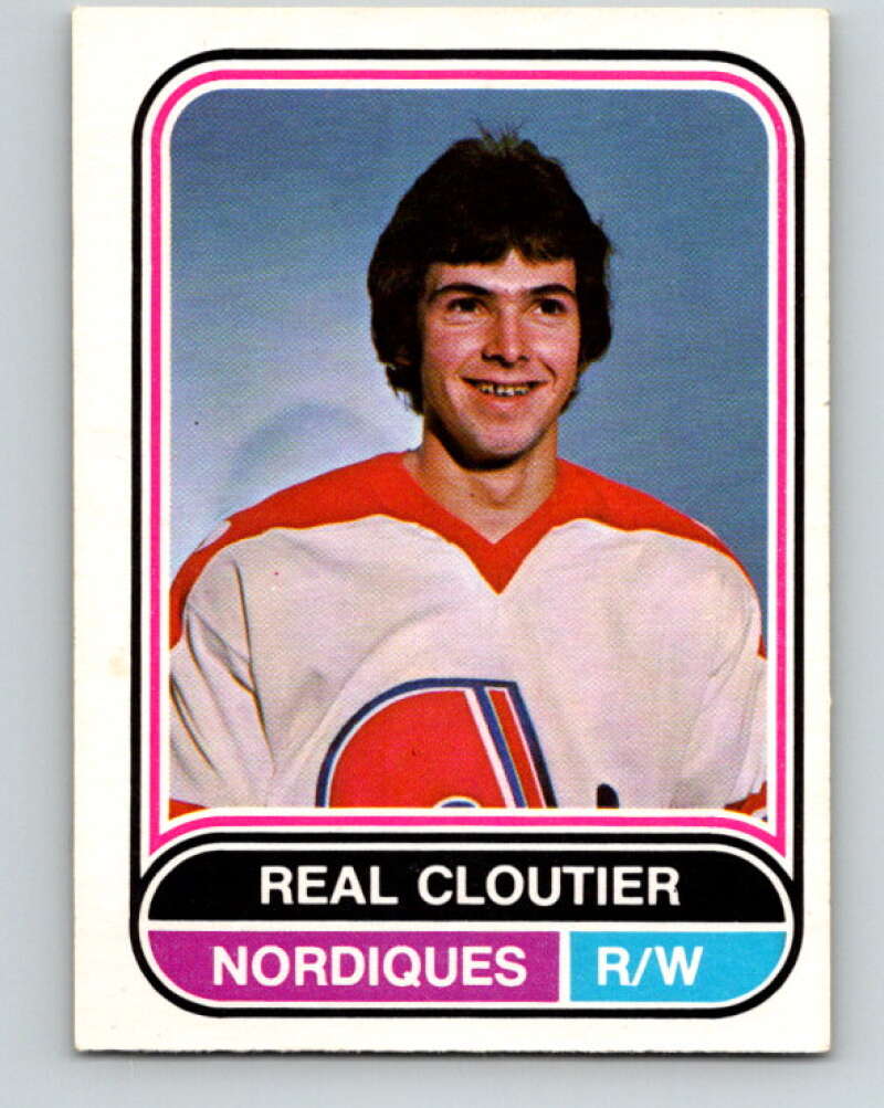 1975-76 WHA O-Pee-Chee #16 Real Cloutier  Quebec Nordiques  V7182