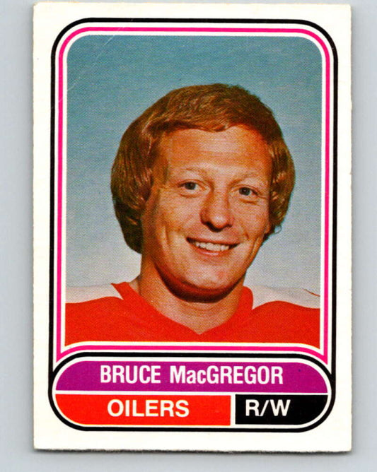 1975-76 WHA O-Pee-Chee #22 Bruce MacGregor  Edmonton Oilers  V7192