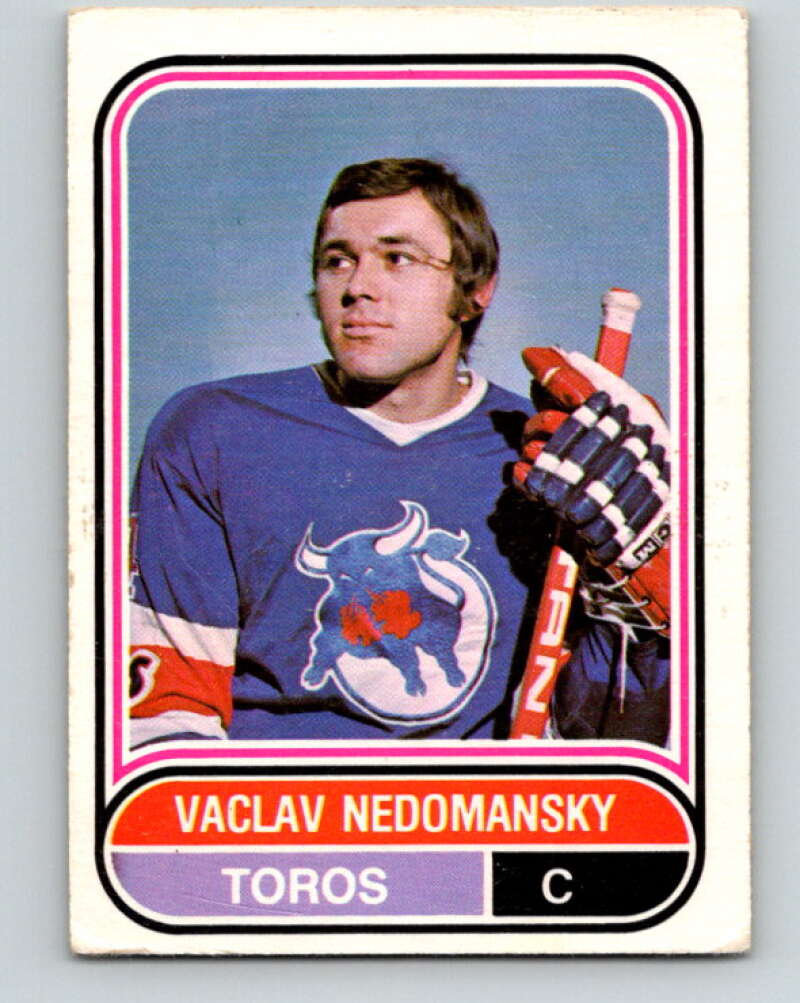 1975-76 WHA O-Pee-Chee #27 Vaclav Nedomansky  Toronto Toros  V7196