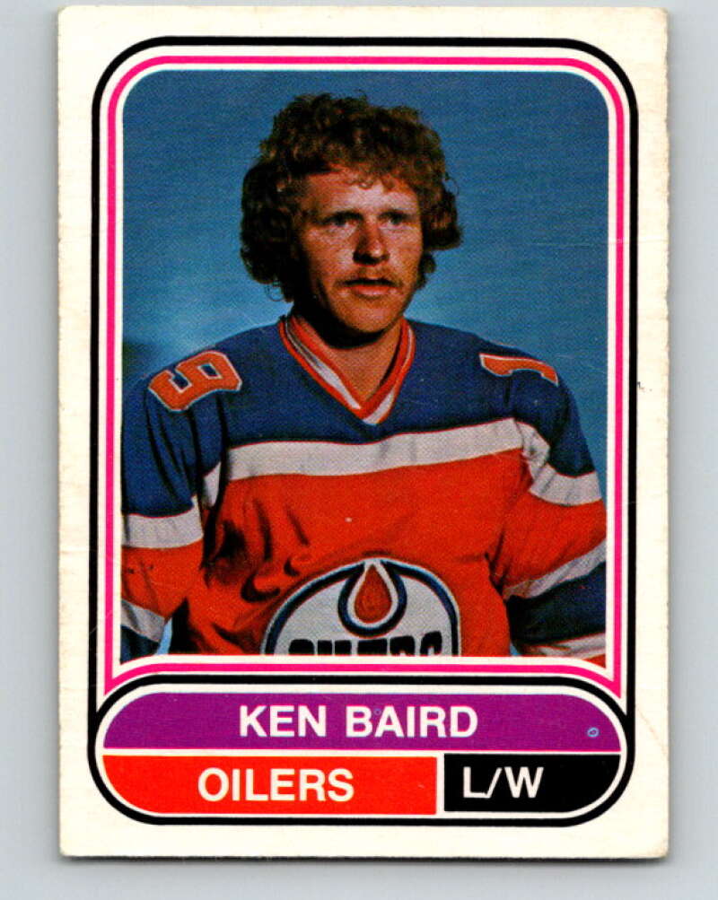 1975-76 WHA O-Pee-Chee #37 Ken Baird  RC Rookie Edmonton Oilers  V7213
