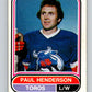 1975-76 WHA O-Pee-Chee #42 Paul Henderson  Toronto Toros  V7217