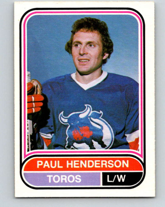 1975-76 WHA O-Pee-Chee #42 Paul Henderson  Toronto Toros  V7218
