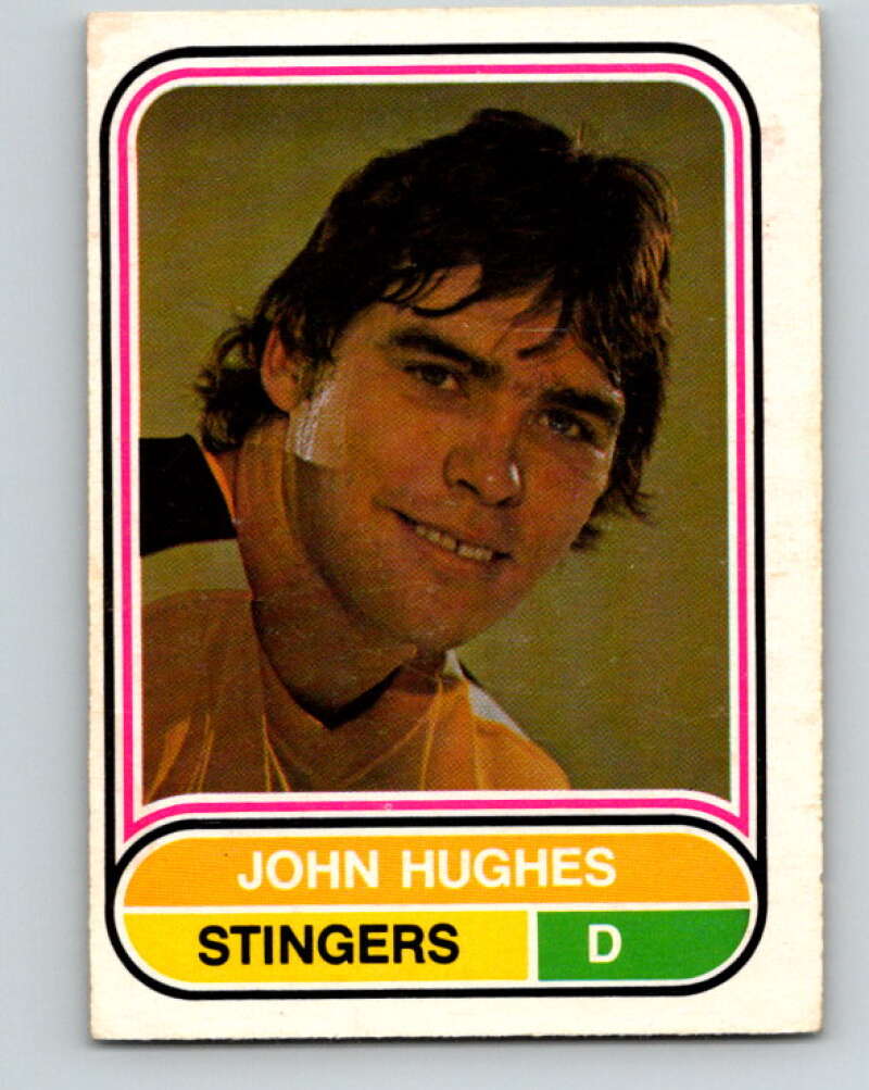 1975-76 WHA O-Pee-Chee #45 John Hughes  RC Rookie Cincinnati Stingers  V7223