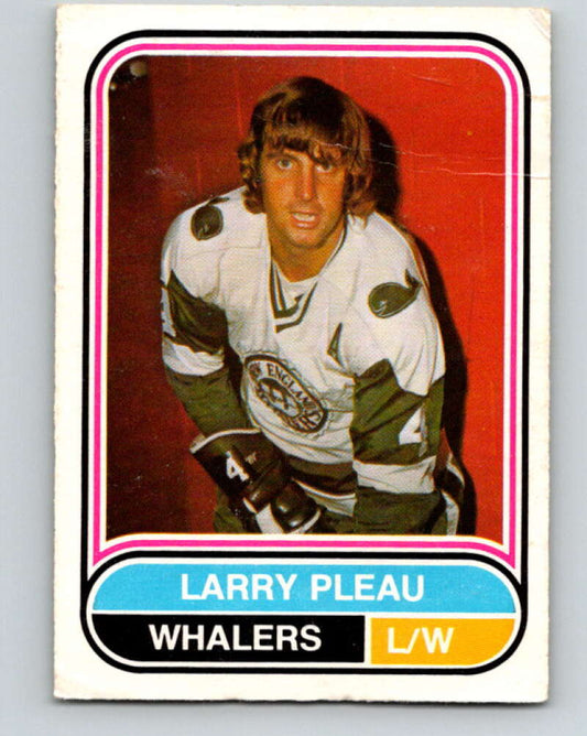 1975-76 WHA O-Pee-Chee #56 Larry Pleau  RC Rookie New England Whalers  V7234