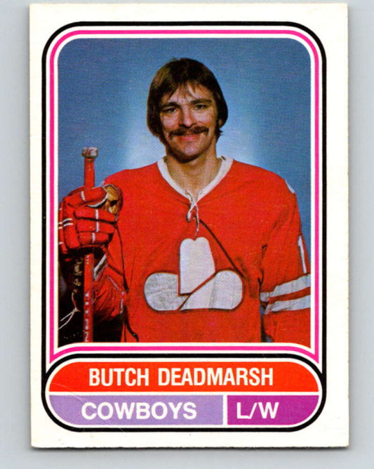 1975-76 WHA O-Pee-Chee #59 Butch Deadmarsh  RC Rookie Calgary Cowboys  V7237