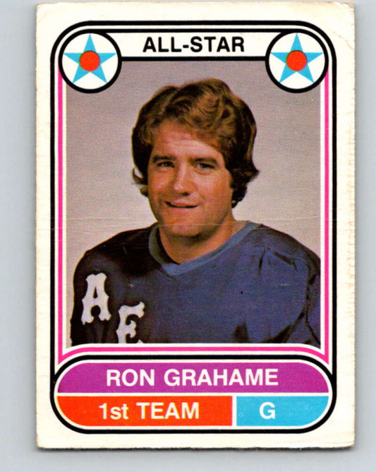 1975-76 WHA O-Pee-Chee #61 Ron Grahame AS  Houston Aeros  V7241