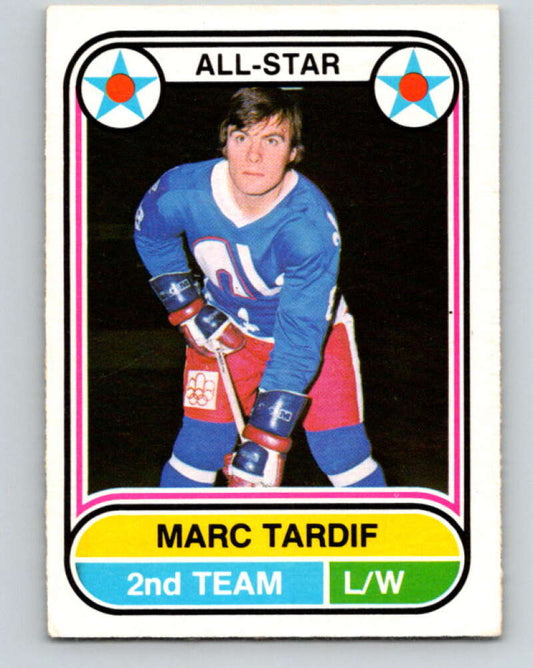 1975-76 WHA O-Pee-Chee #71 Marc Tardif AS  Quebec Nordiques  V7255