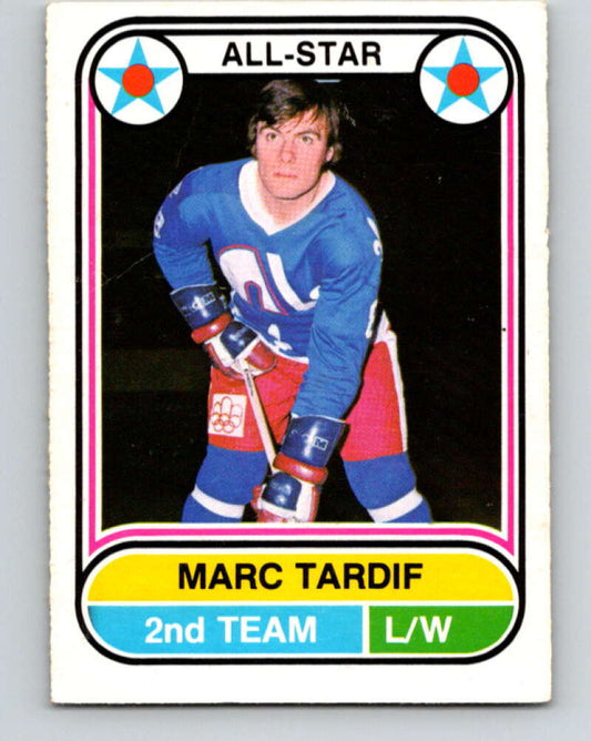 1975-76 WHA O-Pee-Chee #71 Marc Tardif AS  Quebec Nordiques  V7256