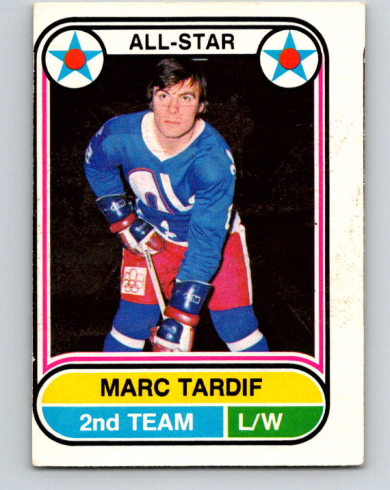 1975-76 WHA O-Pee-Chee #71 Marc Tardif AS  Quebec Nordiques  V7258