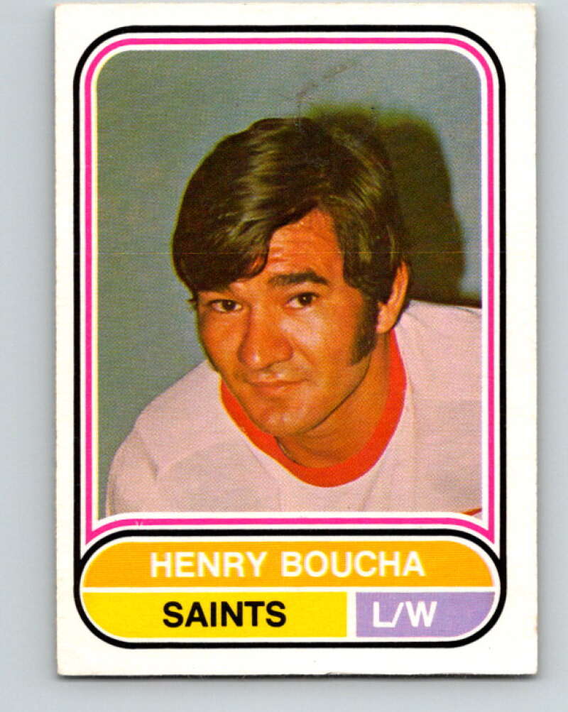 1975-76 WHA O-Pee-Chee #79 Henry Boucha  Minnesota Fighting Saints  V7270