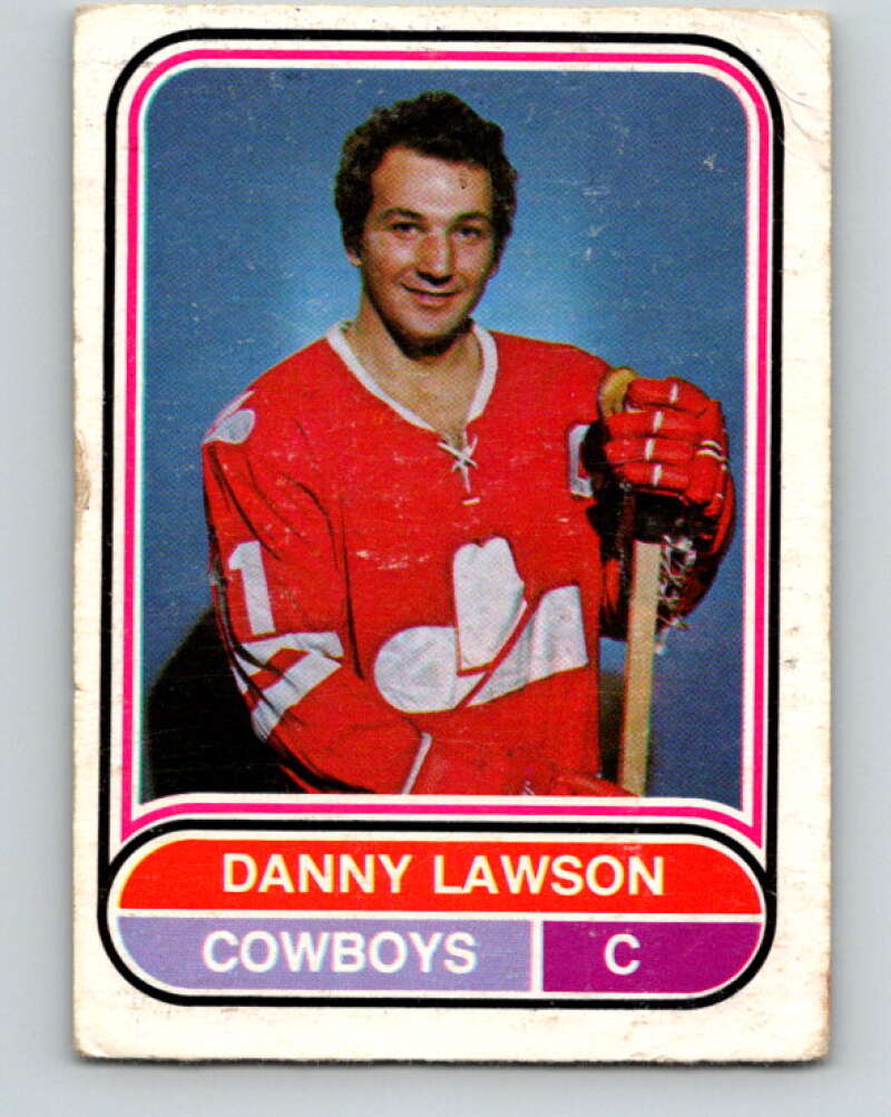 1975-76 WHA O-Pee-Chee #86 Danny Lawson  Calgary Cowboys  V7276