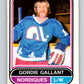 1975-76 WHA O-Pee-Chee #96 Gord Gallant  RC Rookie Quebec Nordiques  V7283