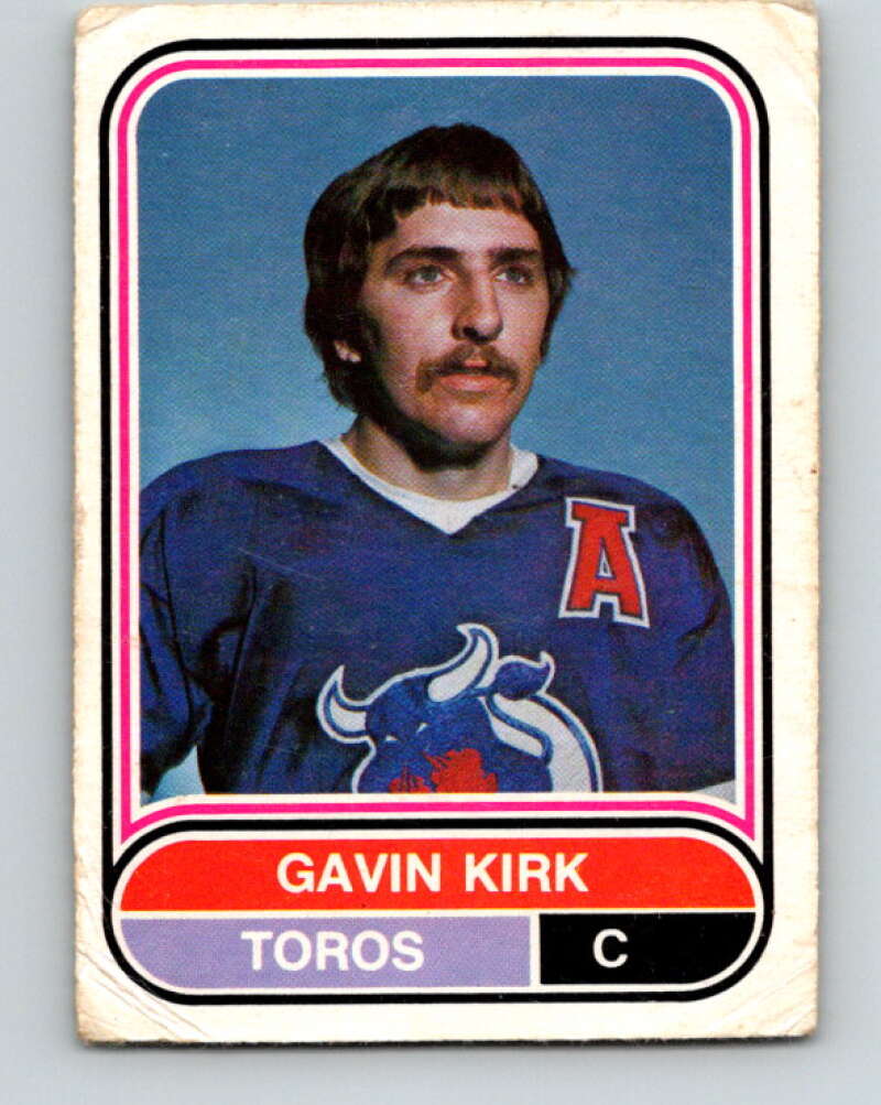 1975-76 WHA O-Pee-Chee #103 Gavin Kirk  RC Rookie Toronto Toros  V7295