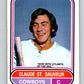 1975-76 WHA O-Pee-Chee #124 Claude St. Sauveur  Calgary Cowboys  V7328