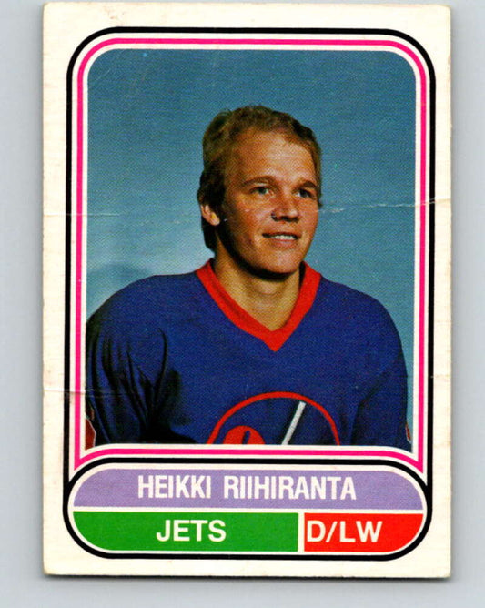 1975-76 WHA O-Pee-Chee #125 Heikki Riihiranta  Winnipeg Jets  V7330