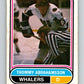 1975-76 WHA O-Pee-Chee #127 Thommy Abrahamsson RC Rookie Whalers  V7333