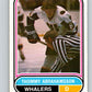1975-76 WHA O-Pee-Chee #127 Thommy Abrahamsson RC Rookie Whalers  V7334