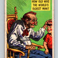 1957 Topps Isolation Booth #4 How old was the world's oldest man?  V7344