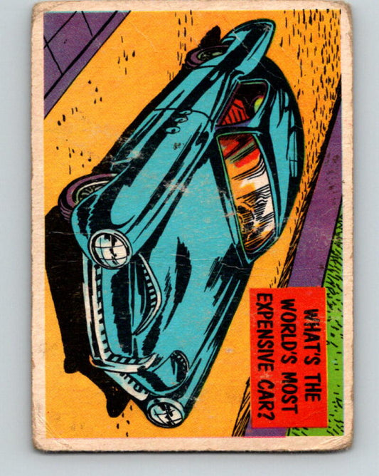 1957 Topps Isolation Booth #29 What's the world's most expensive car? V7348