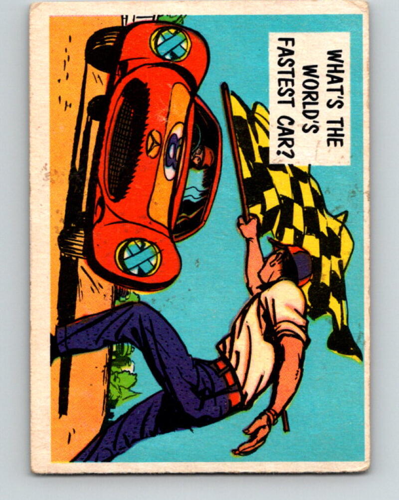 1957 Topps Isolation Booth #30 What's the world's fastest car? V7350