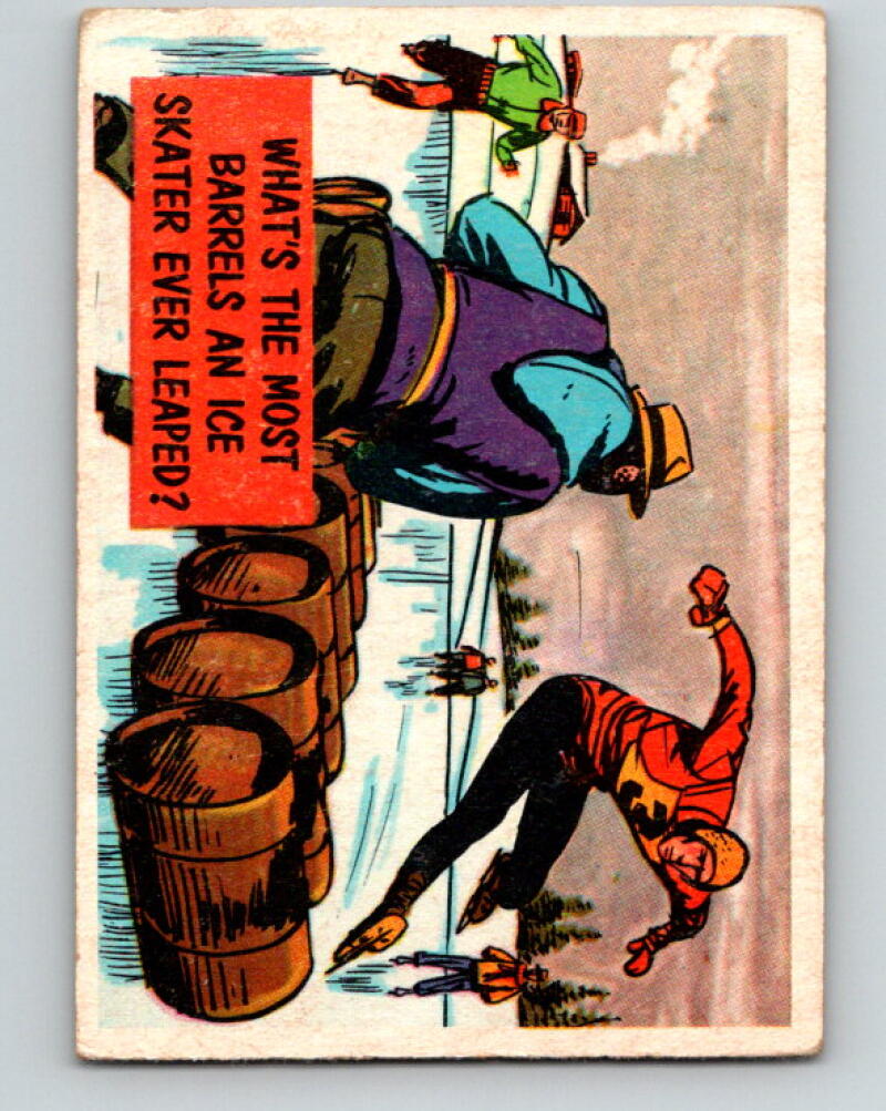 1957 Topps Isolation Booth #50 What's the most barrels an ice skater ever leaped? V7354