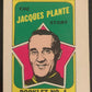 1971-72 O-Pee-Chee Booklets #4 Jacques Plante  Toronto Maple Leafs  V7404