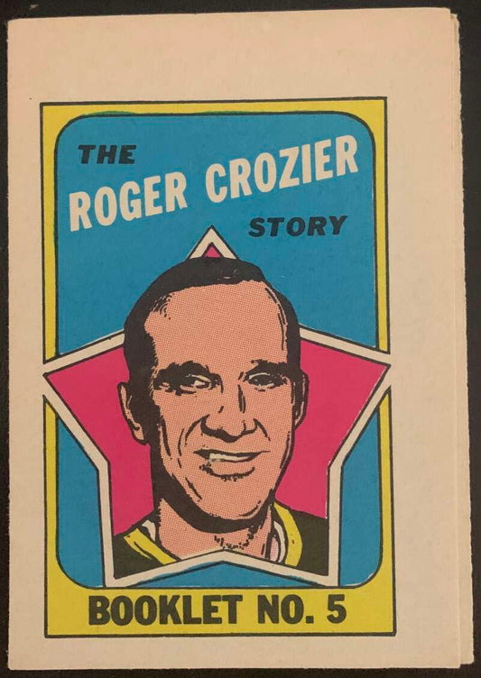 1971-72 O-Pee-Chee Booklets #5 Roger Crozier  Buffalo Sabres  V7406