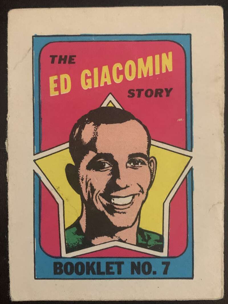 1971-72 O-Pee-Chee Booklets #7 Ed Giacomin  New York Rangers  V7413