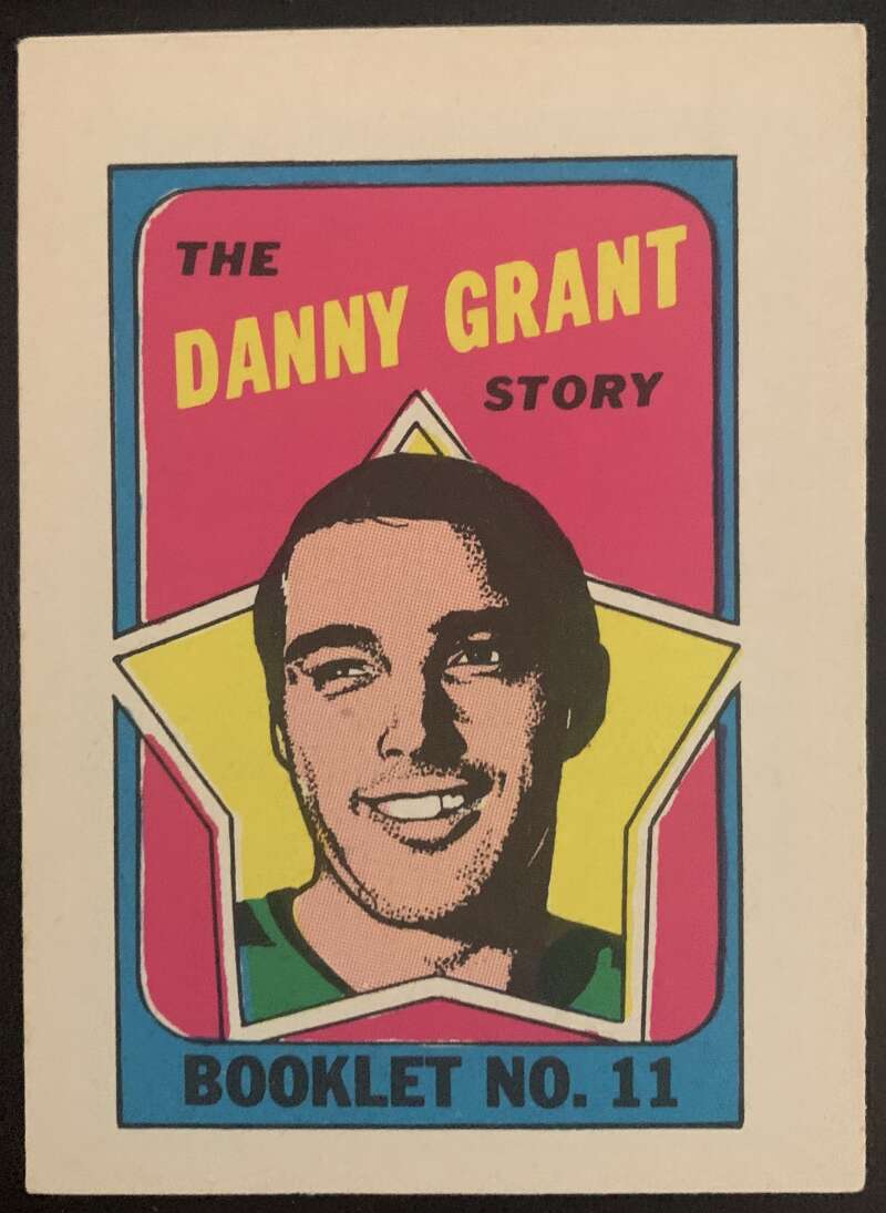1971-72 O-Pee-Chee Booklets #11 Danny Grant  Minnesota North Stars  V7423