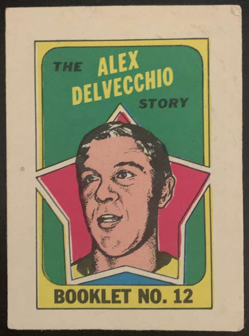1971-72 O-Pee-Chee Booklets #12 Alex Delvecchio  Detroit Red Wings  V7426