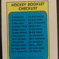 1971-72 O-Pee-Chee Booklets #13 Tony Esposito  Chicago Blackhawks  V7429