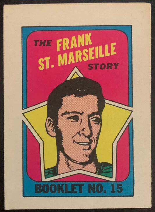 1971-72 O-Pee-Chee Booklets #15 Frank St. Marseille  St. Louis Blues  V7439