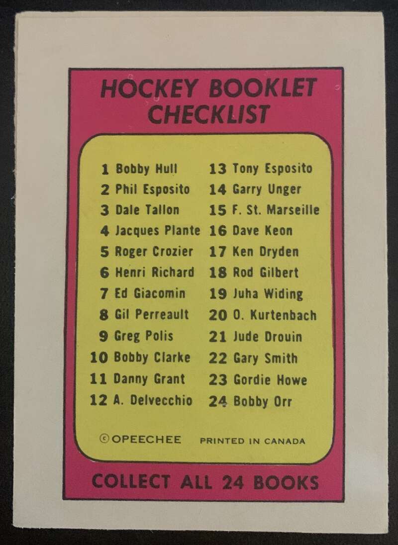 1971-72 O-Pee-Chee Booklets #15 Frank St. Marseille  St. Louis Blues  V7439